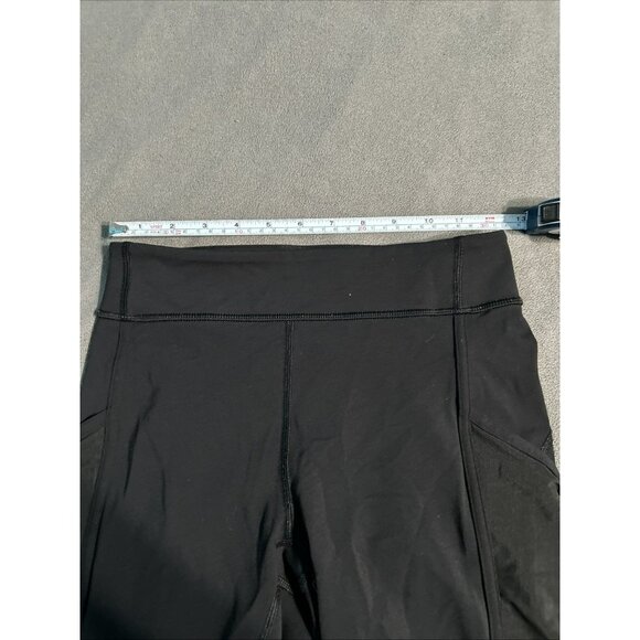 Lululemon Women's Leggings Side Pockets Black Mesh Sides Size 6 Sm - Read Desc - Picture 6 of 12